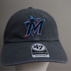 47 Brand Miami Marlins Dark Gray Hat